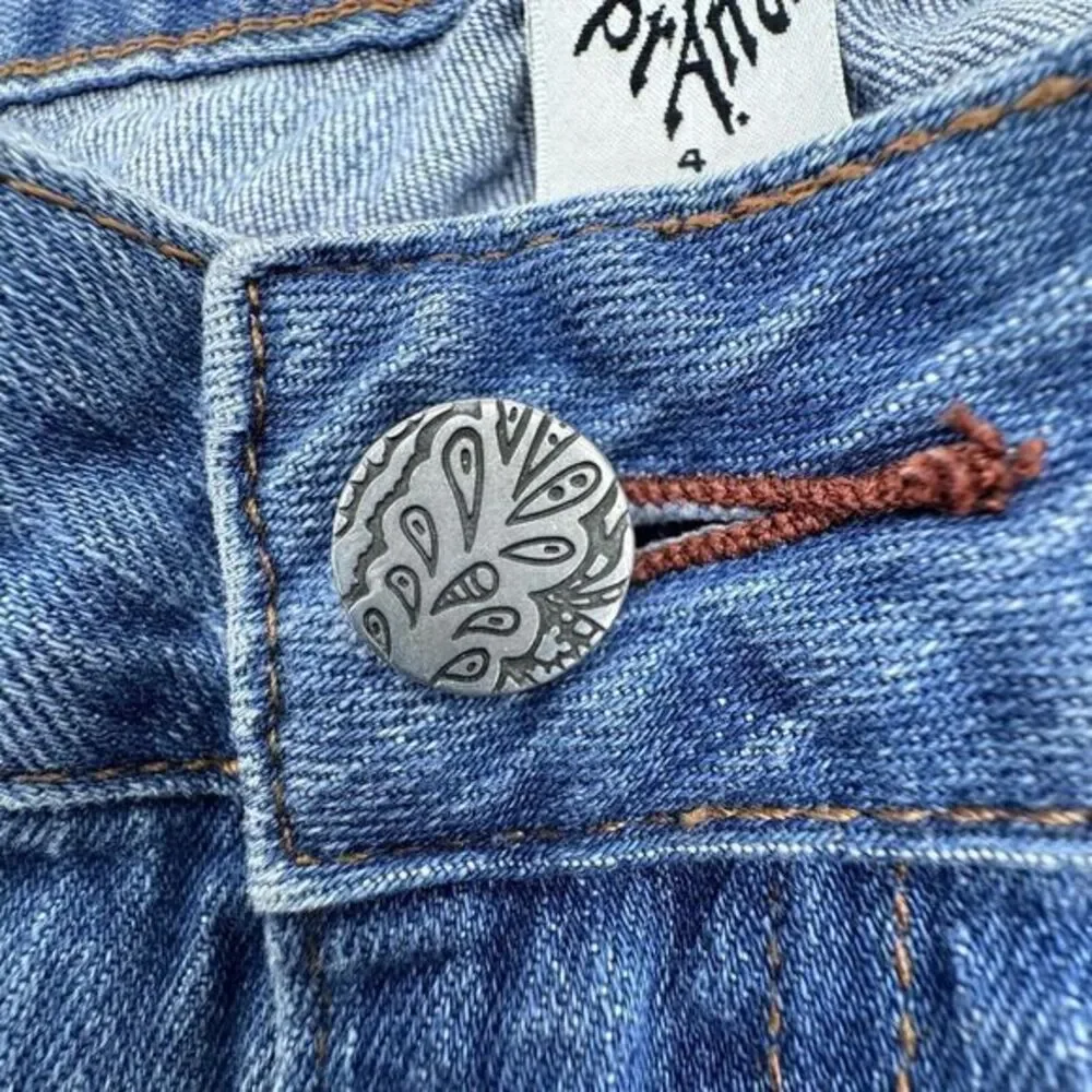 Prana Womens Jeans Size 4/23 Blue Skinny Low‎ Rise Crop Denim Short Inseam